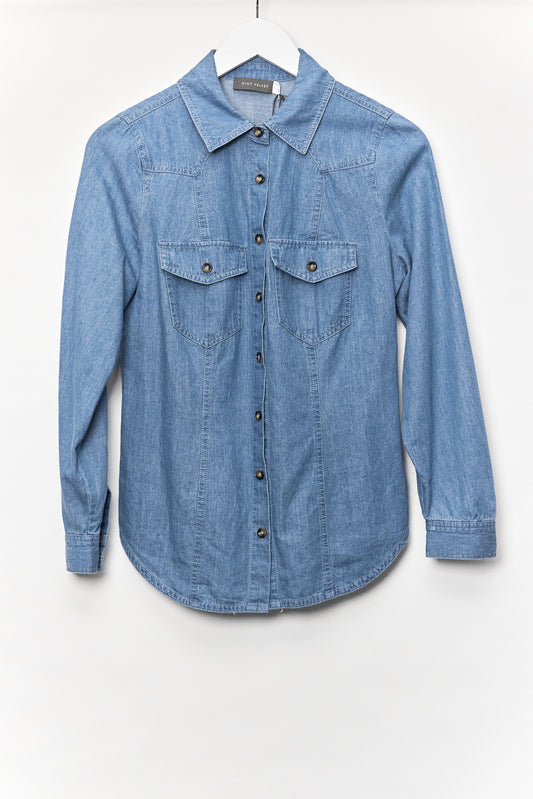 Womens Mint Velvet Chambray Shirt size Small