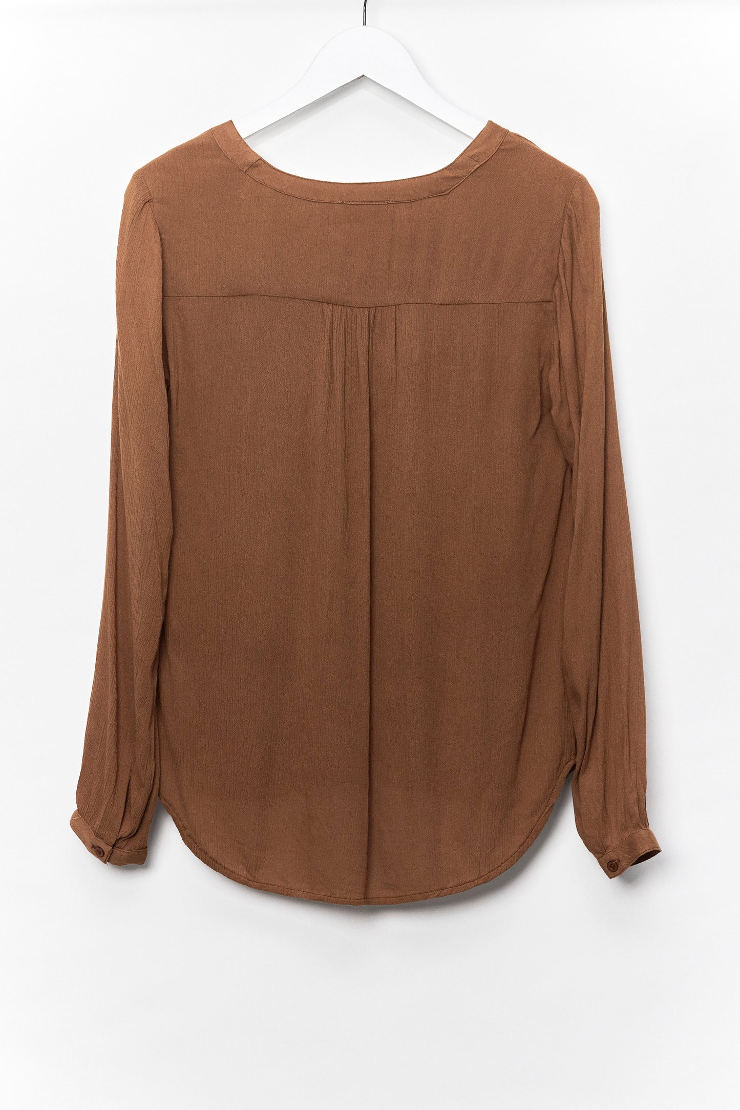 Womens Kaffe Brown Blouse Size Small
