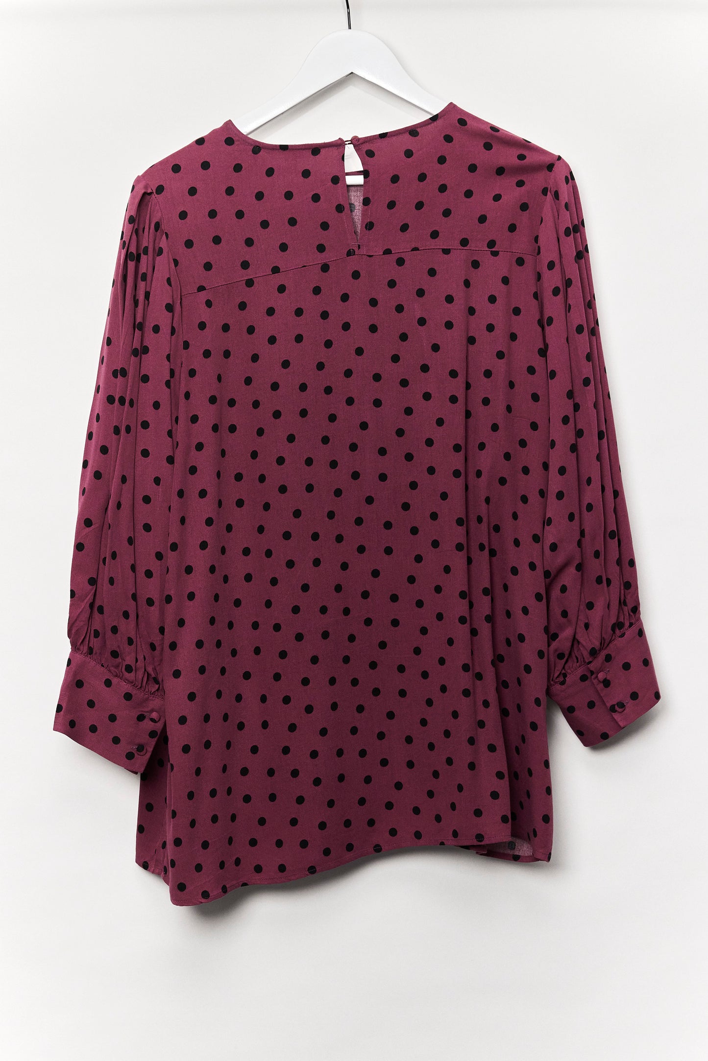 Womens Next Purple Polka Dot Blouse Size 20