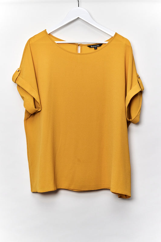 Womens Bonmarche Yellow Blouse Size 20