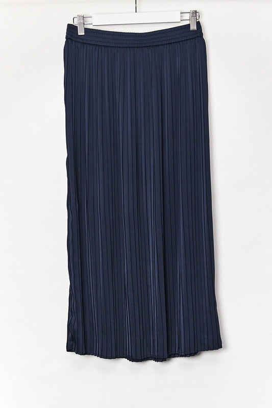 Womens Hush Navy pleated maxi skirt size 10