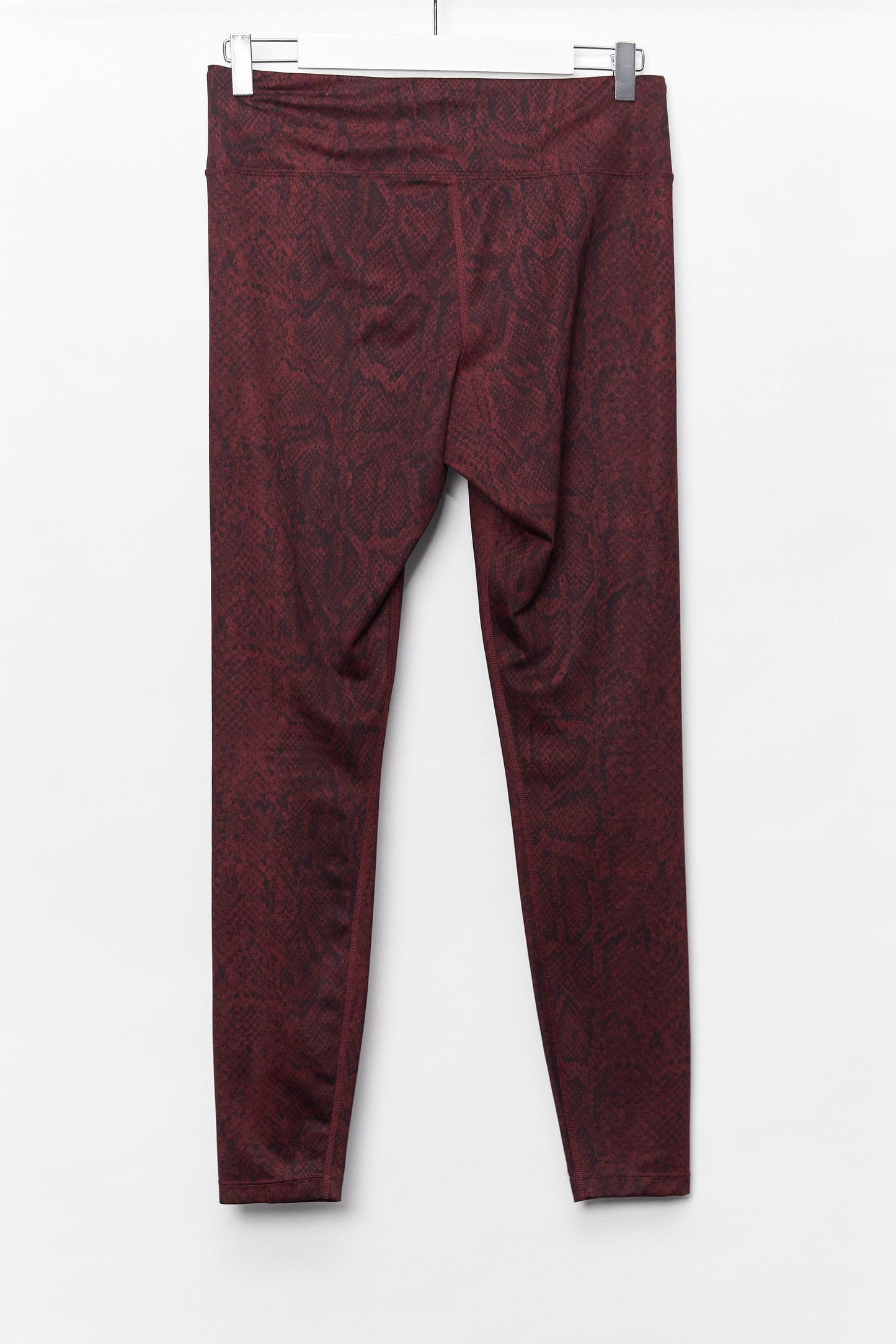 Womens Red Snakeprint Legging size Large