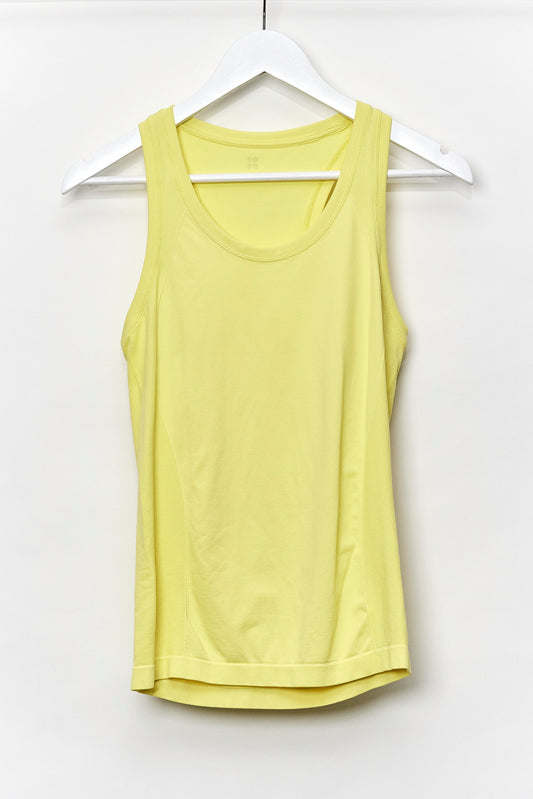 Womens Sweaty Betty Yellow Vest Size Small