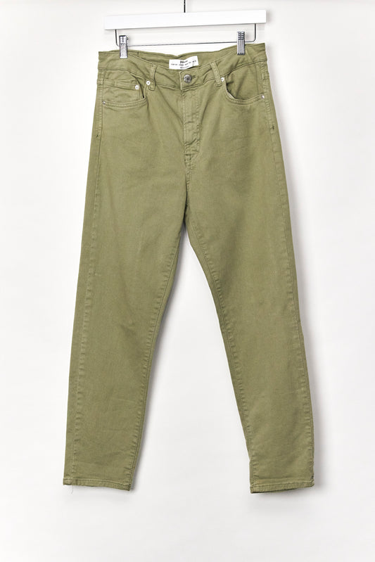 Womens Stradivarius Green Jeans Size 12