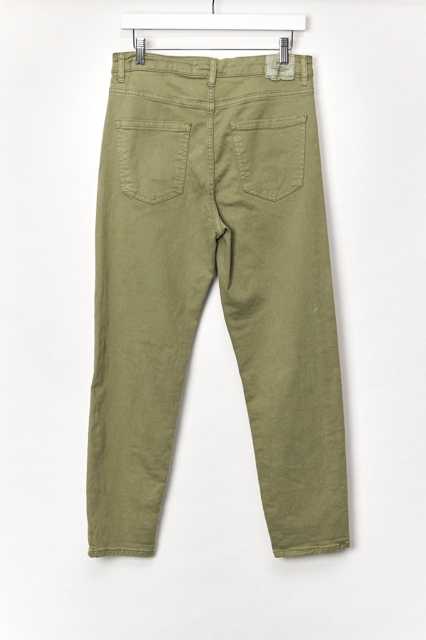 Womens Stradivarius Green Jeans Size 12
