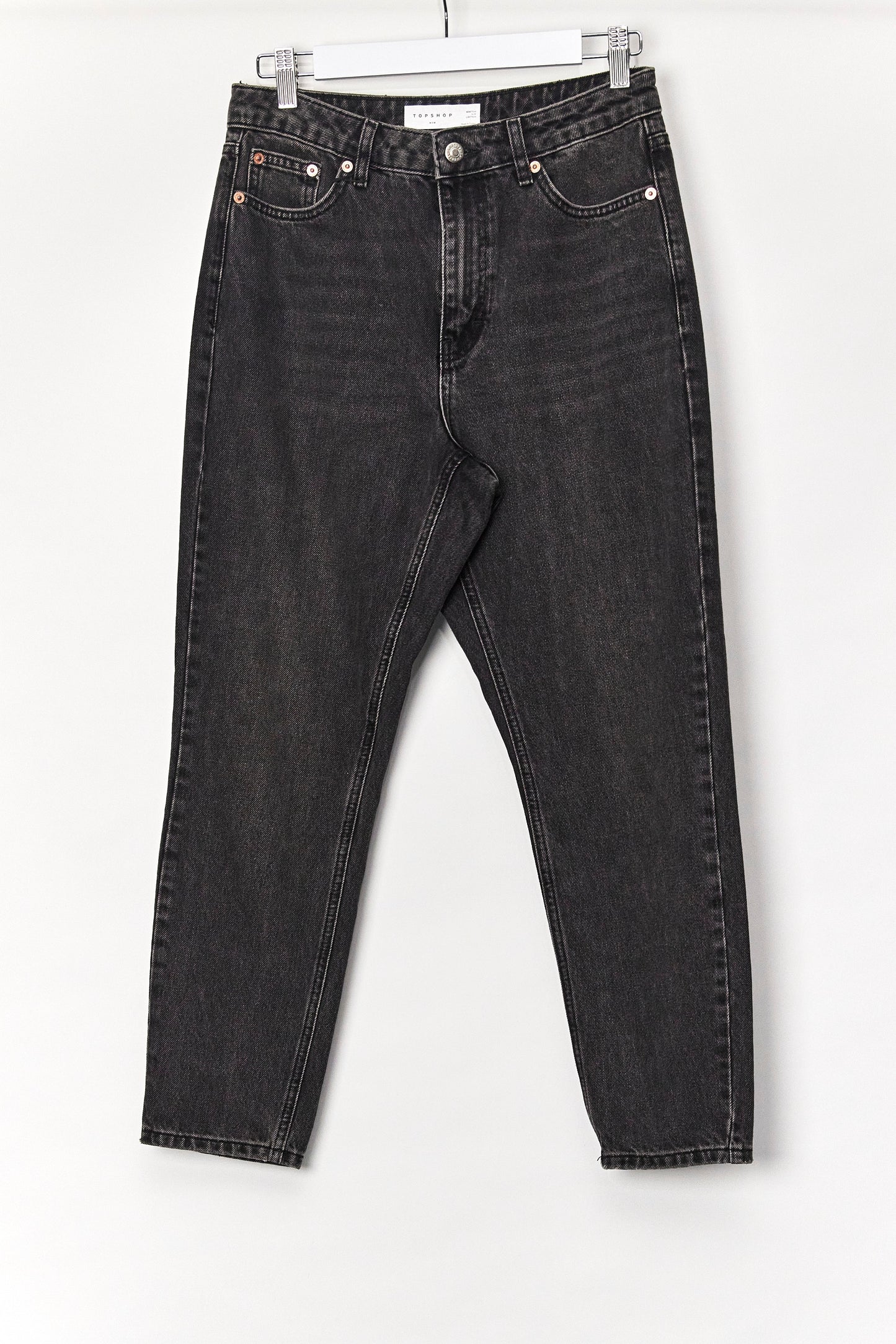 Womens Topshop Black Jeans Size 28