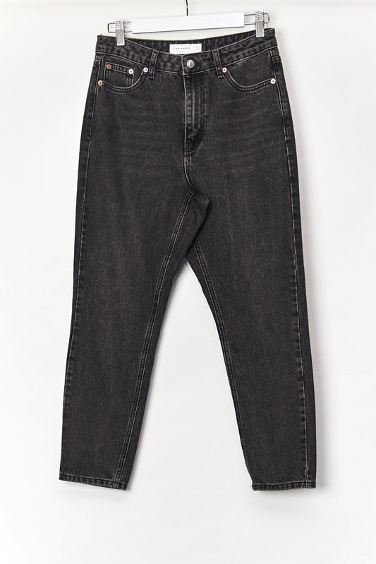 Womens Topshop Black Jeans Size 28