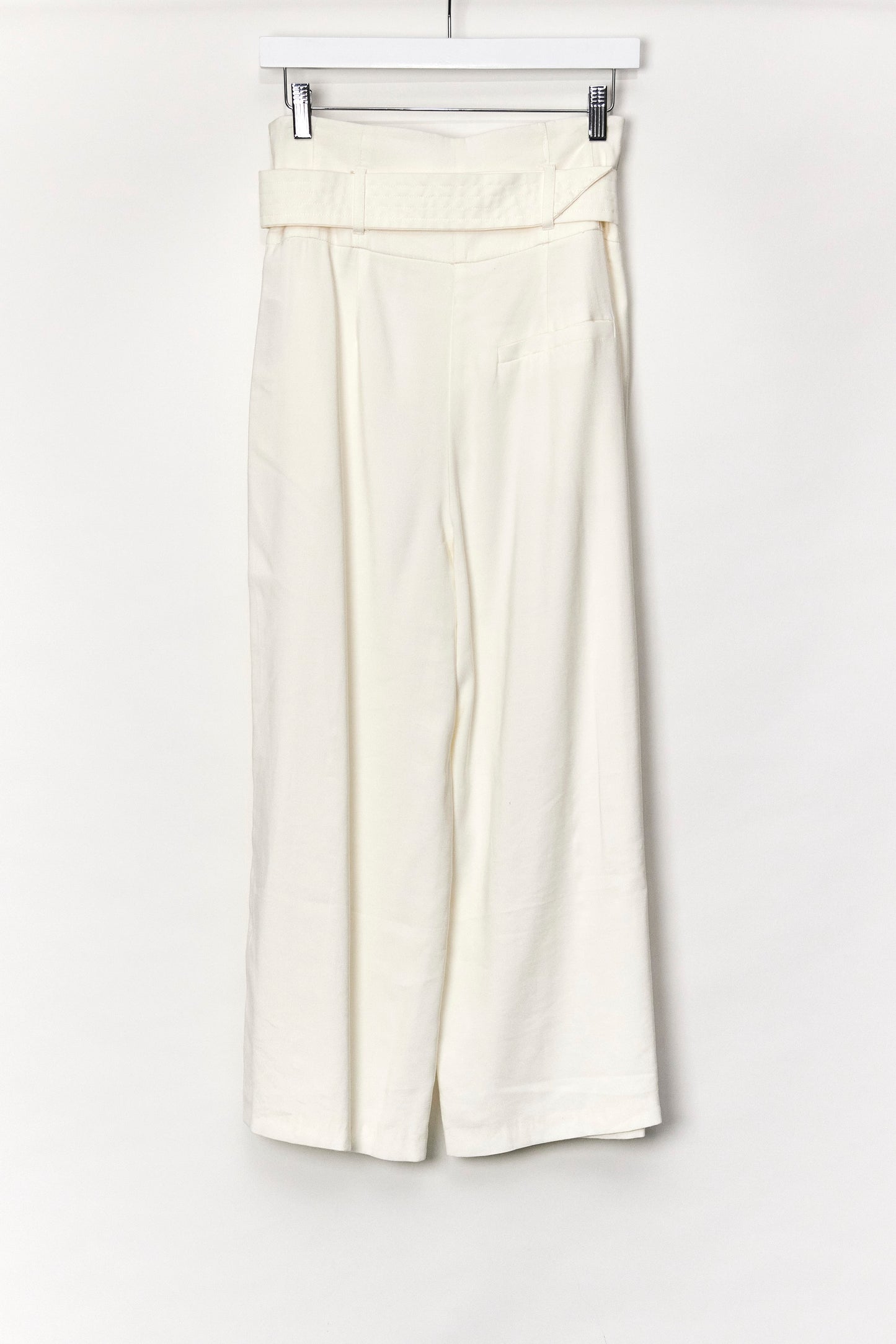 Womens Topshop White Trousers with Belt size Small