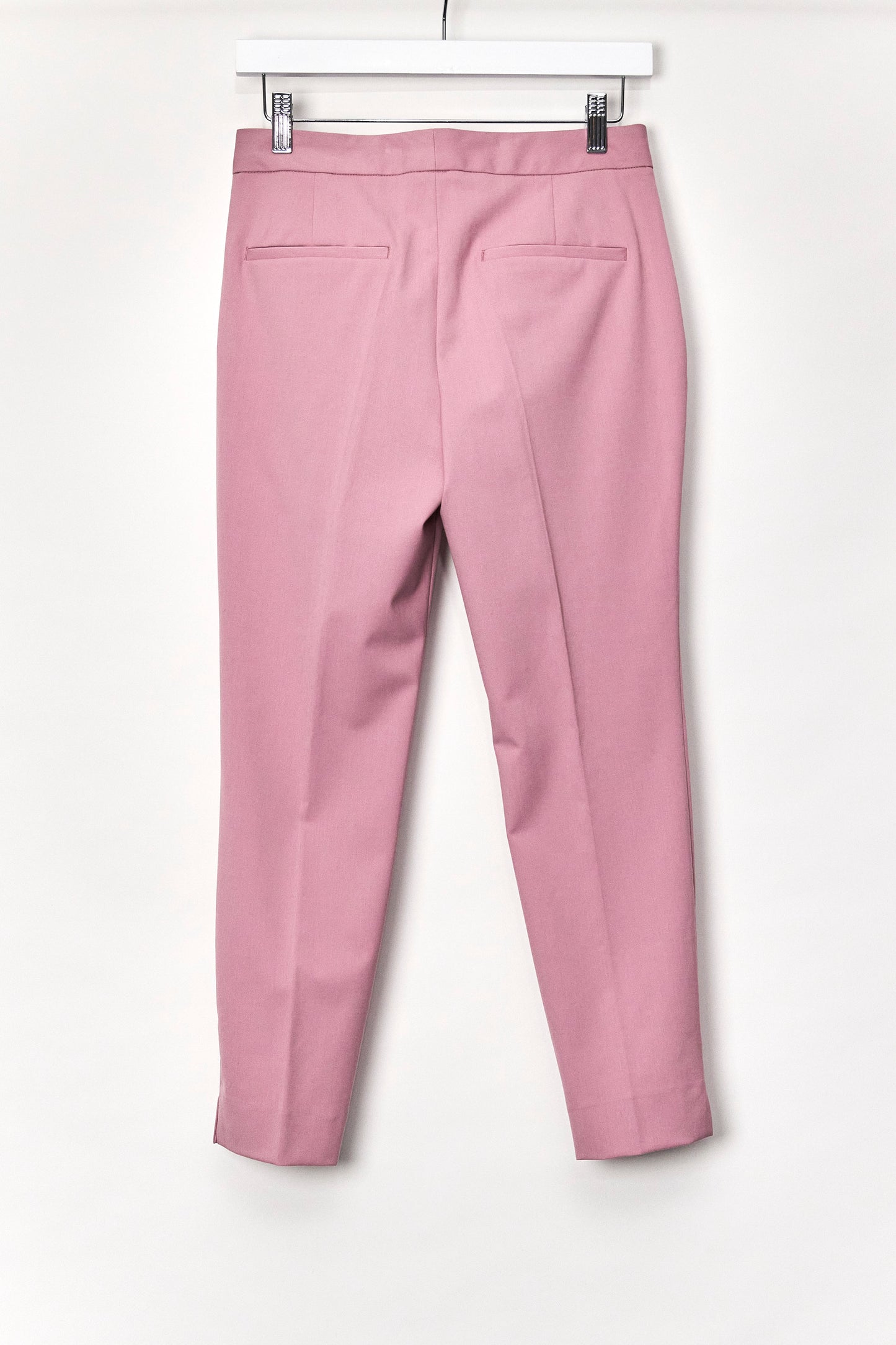 Womens Pink Tailored Trousers Size Extra Small