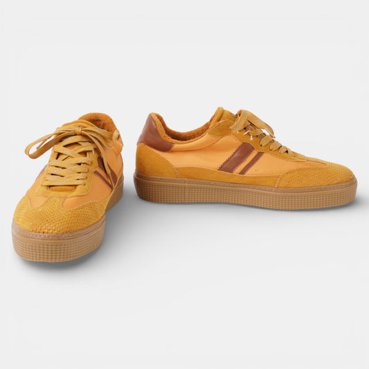 Yellow Lace up trainers Size 11