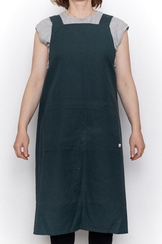 Unisex Dark Green Smock Apron