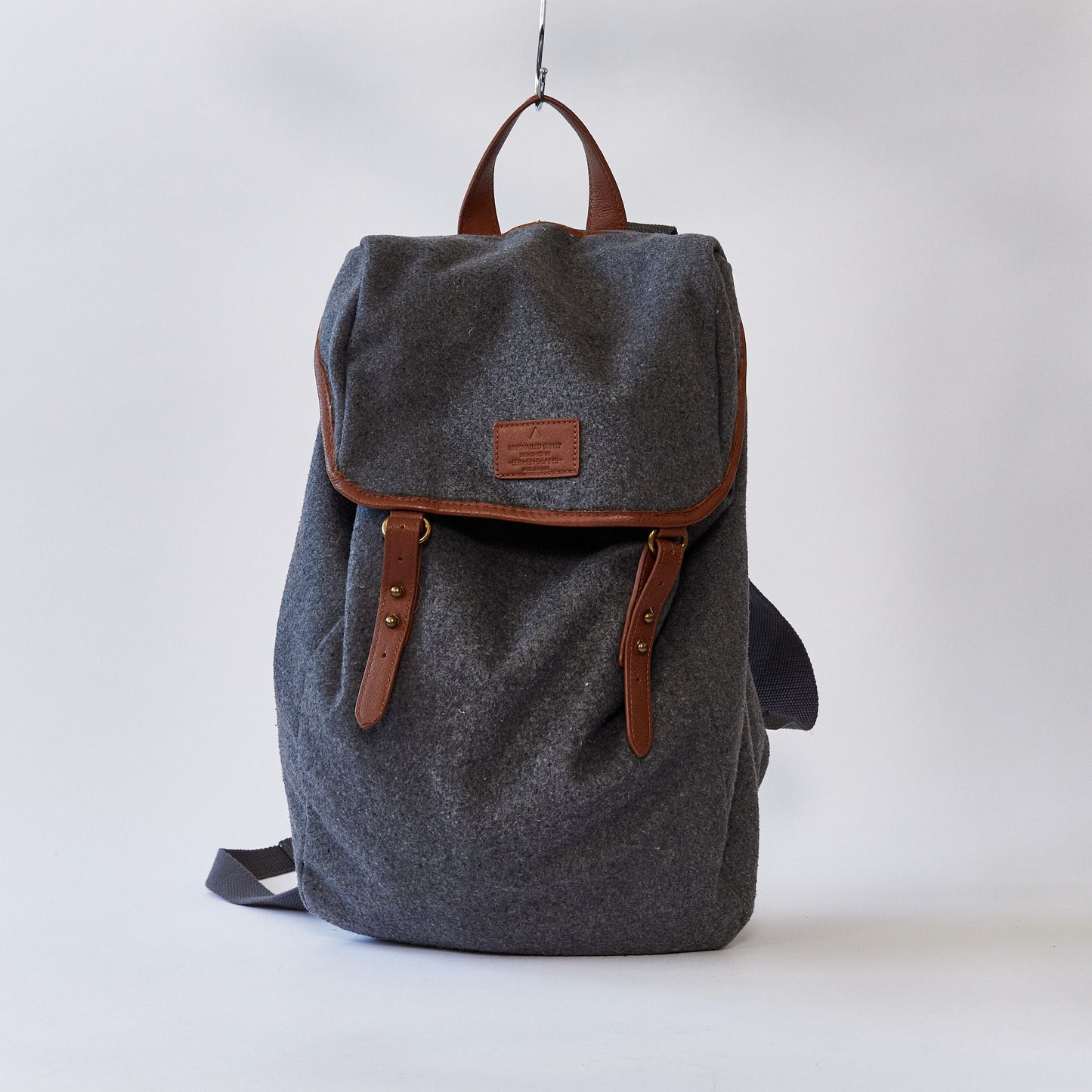 Grey wool rucksack