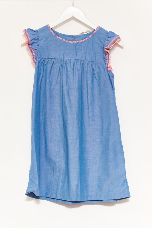 Kids Blue Pinafore Dress age 10