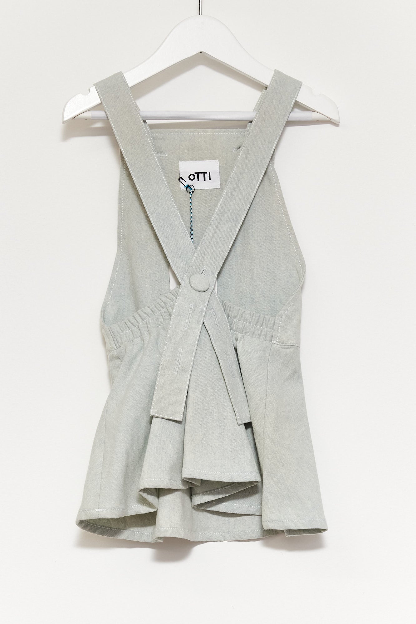 Kids Otti pale denim pinafore dress Age 2