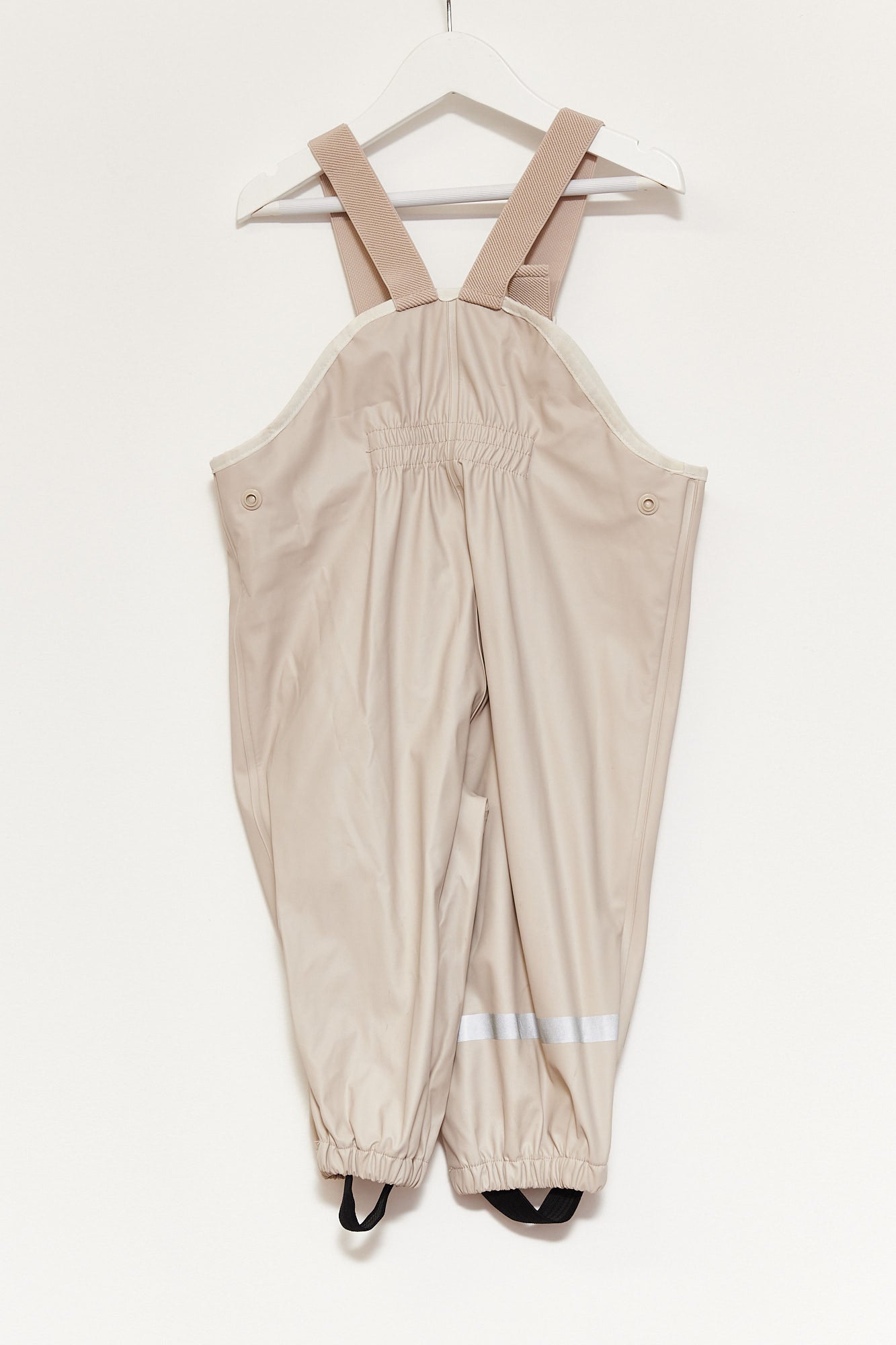 Kids Beige Waterproof dungarees age 1