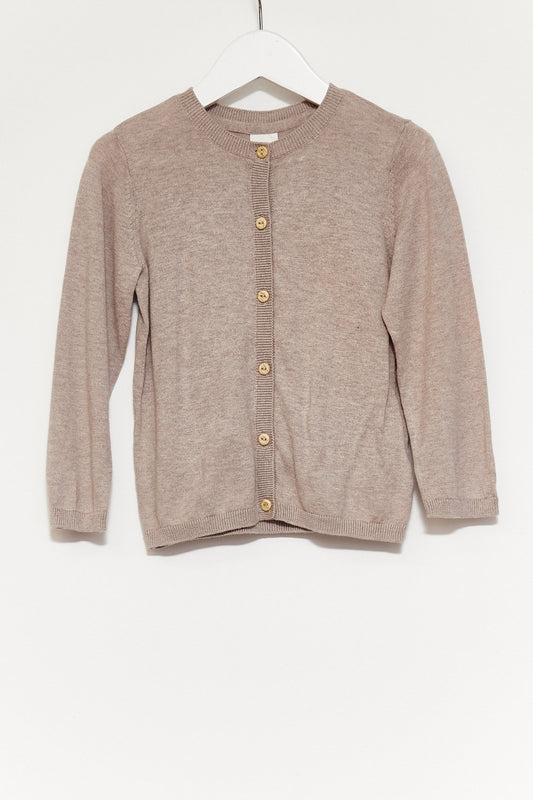 Kids H&M Brown Knitted Cardigan age 2