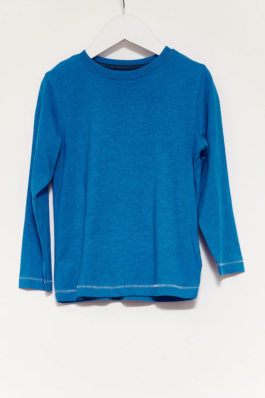 Kids Blue Long Sleeve T-shirt age 4