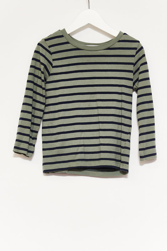 Kids Green Stripe T-shirt age 4