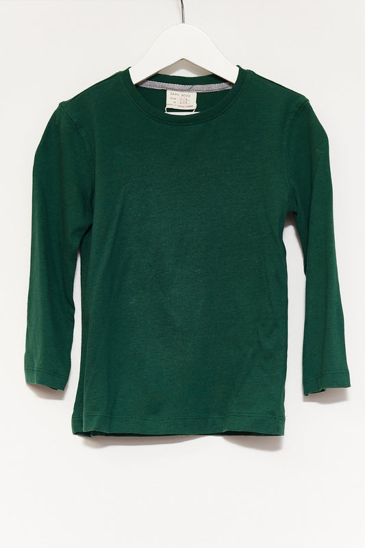 Kids Zara Green Long Sleeve T-shirt age 4