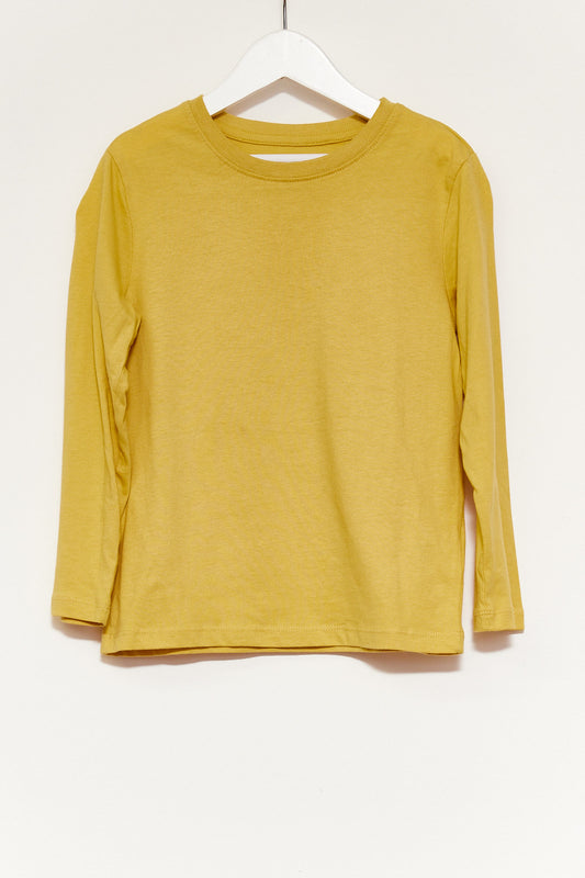 Kids Yellow Long Sleeve T-shirt age 6