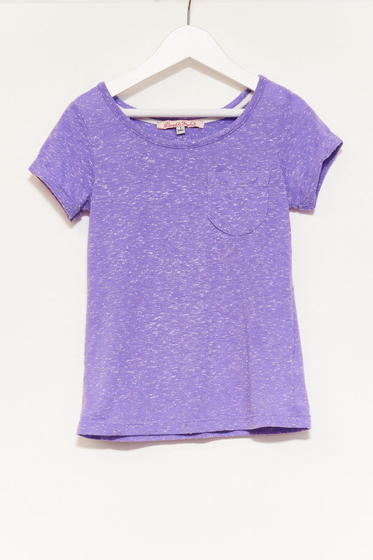 Kids Loved & Found purple T-shirt age 7