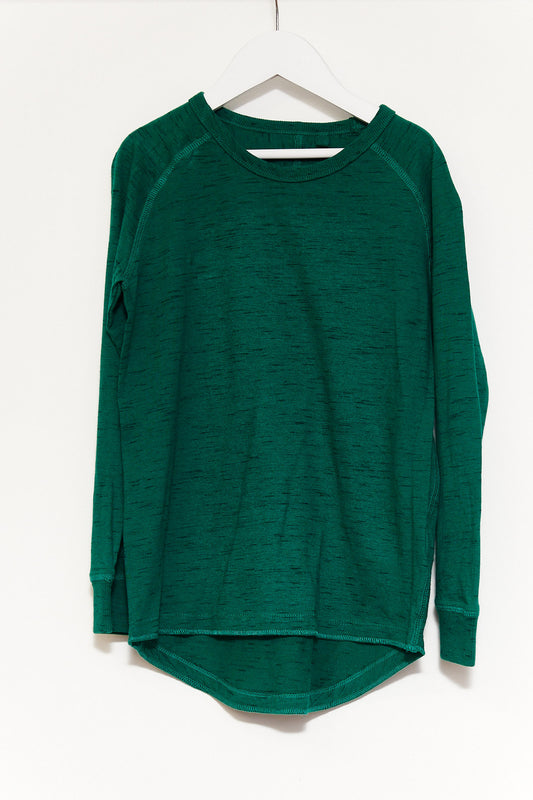 Kids Green Long Sleeve T-shirt age 7