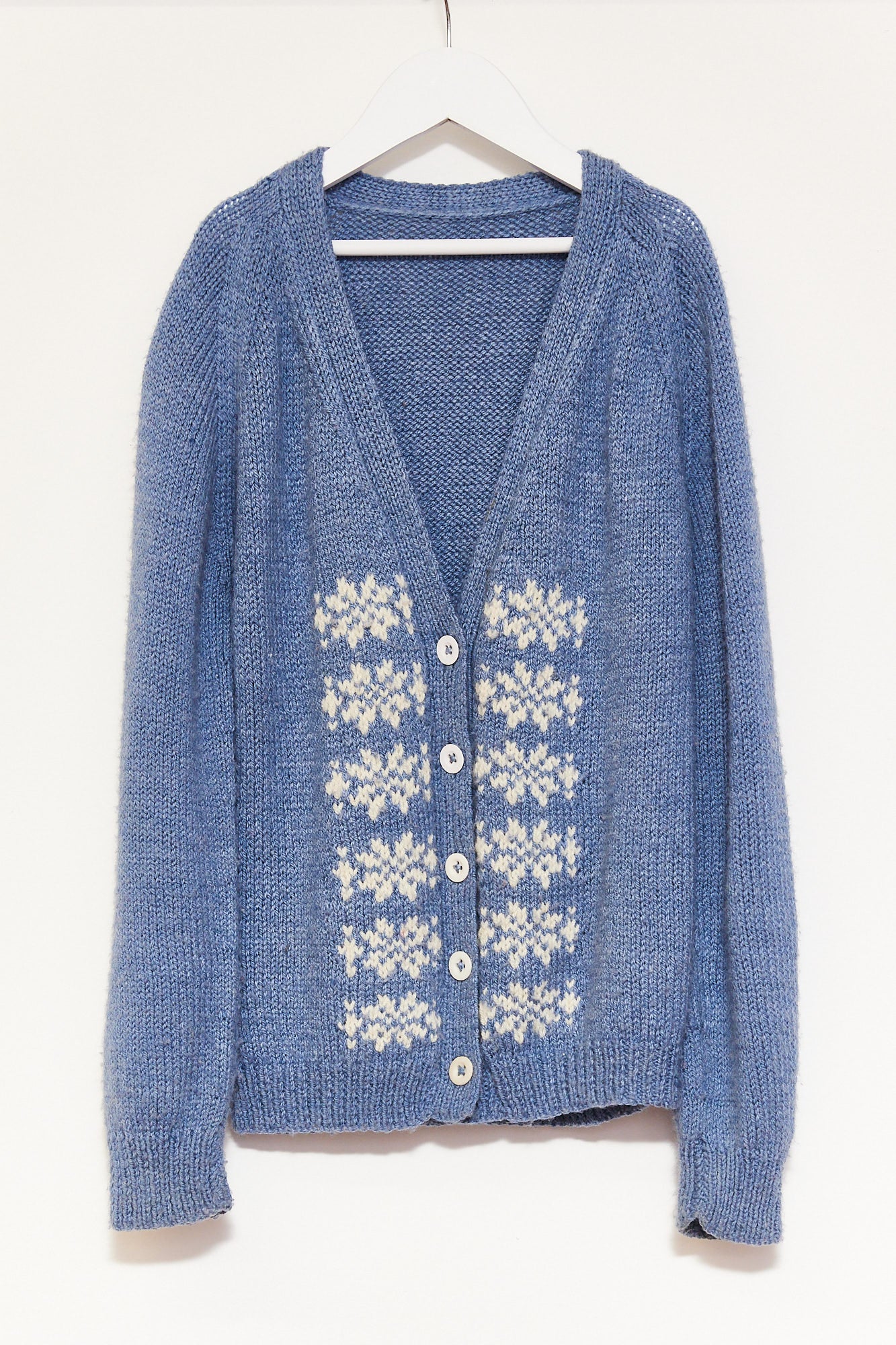 Kids Vintage Blue Knitted cardigan age 8