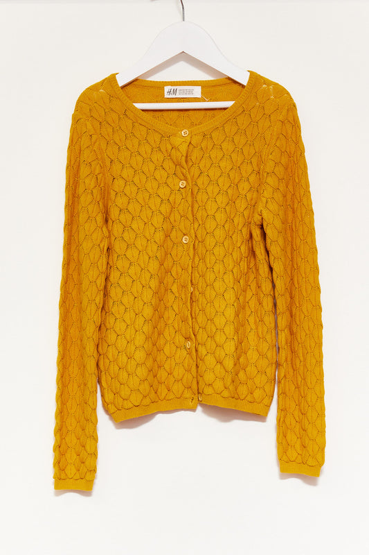 Kids H&M Yellow Cardigan age 6-8
