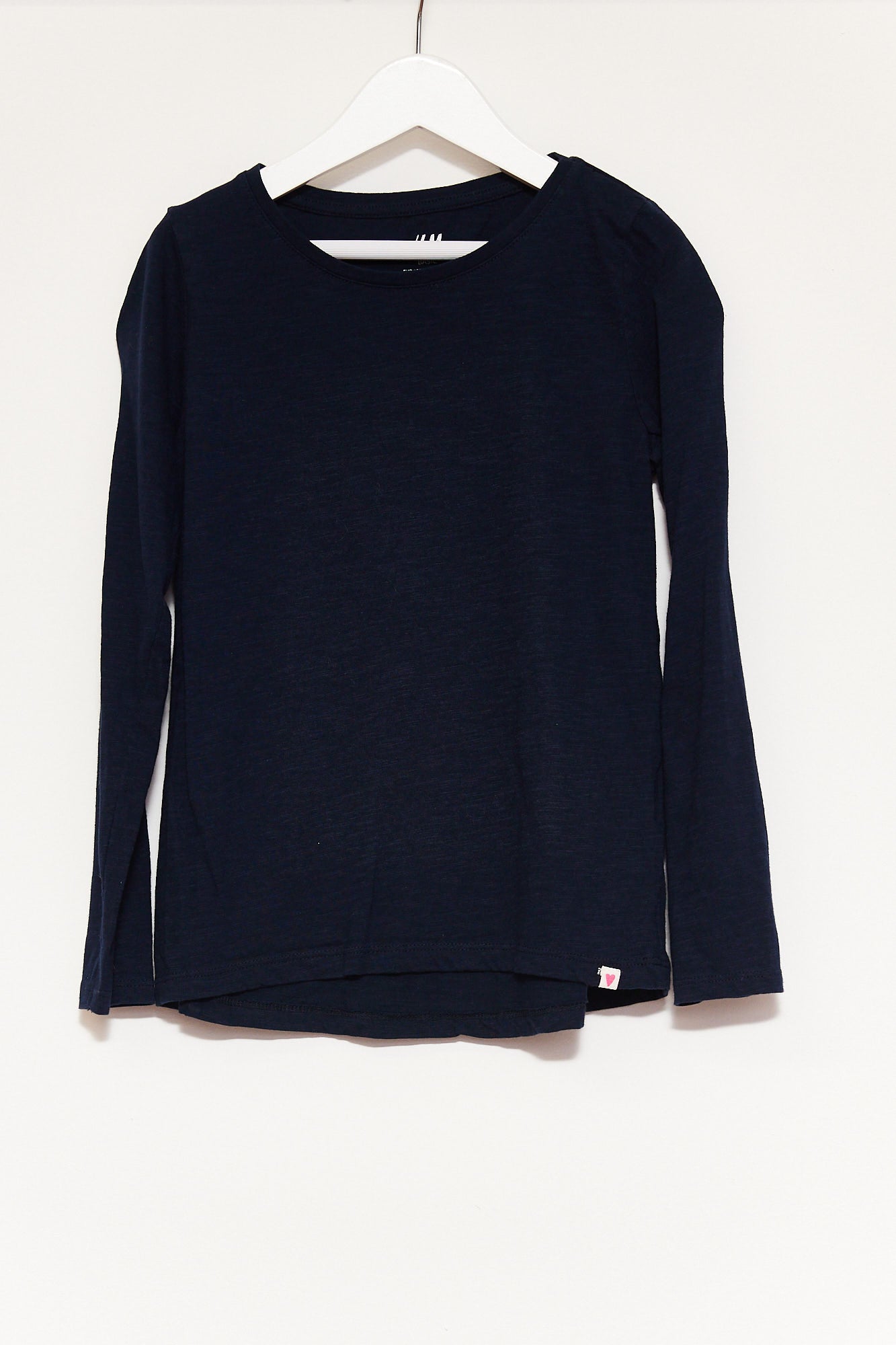 Kids H&M Navy Long Sleeve T-shirt age 6-8