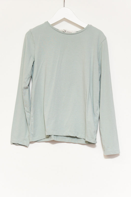 Kids H&M Green Long Sleeve T-shirt age 8