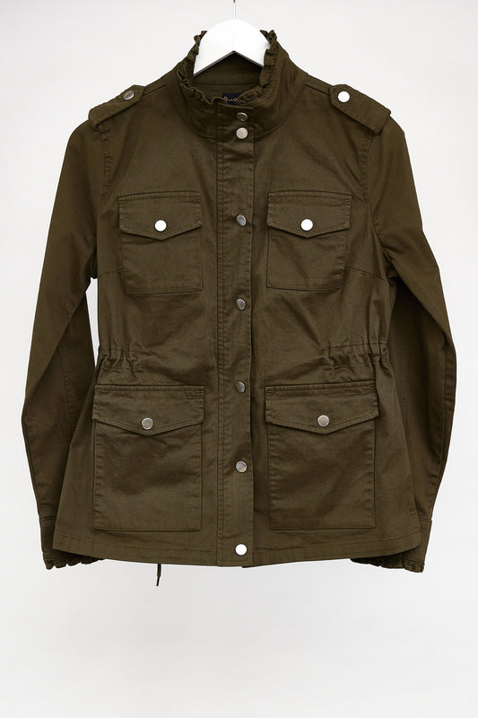Womens Phase Eight Khaki Utility Jacket size small