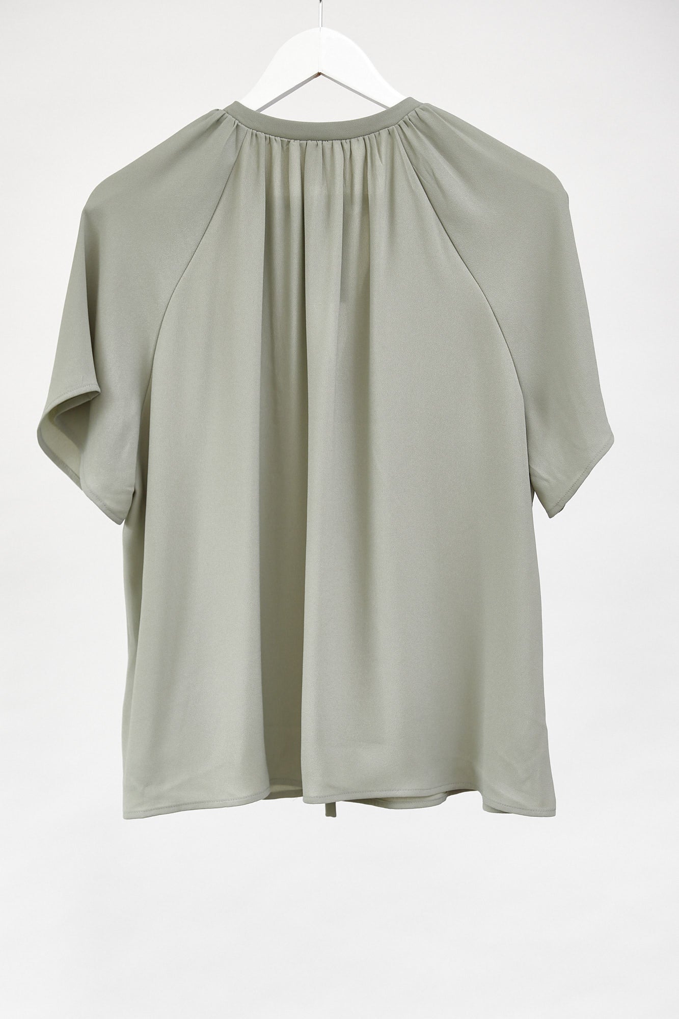Womens H&M grey tie neck blouse size small