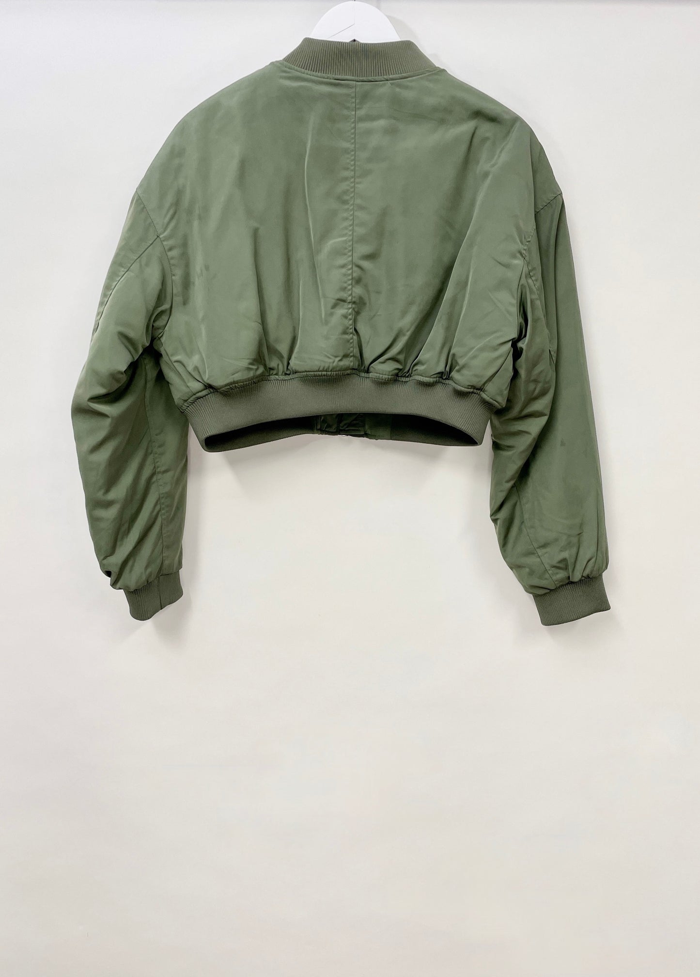 Womans H&M Green Bomber Jacket Size XS