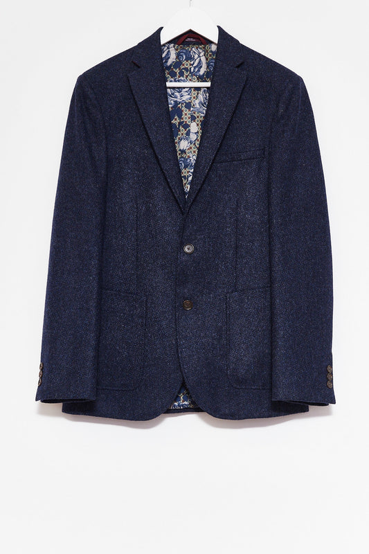 Mens M&S Blue Tweed Blazer size chest 36