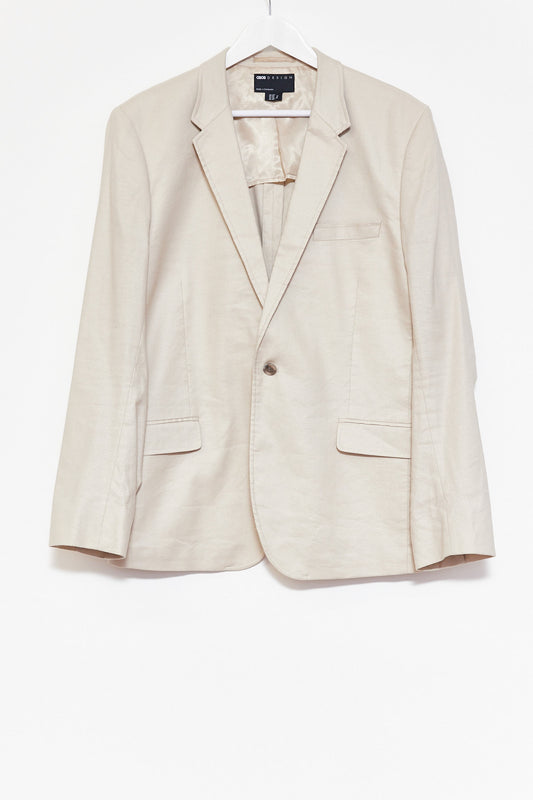 Mens ASOS Beige Blazer Size Chest 42