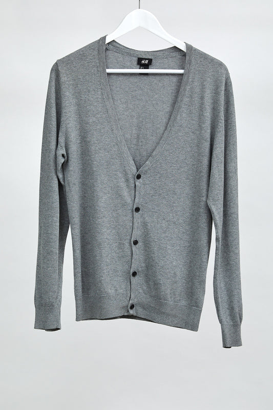 Mens H&M Grey Cardigan: Small