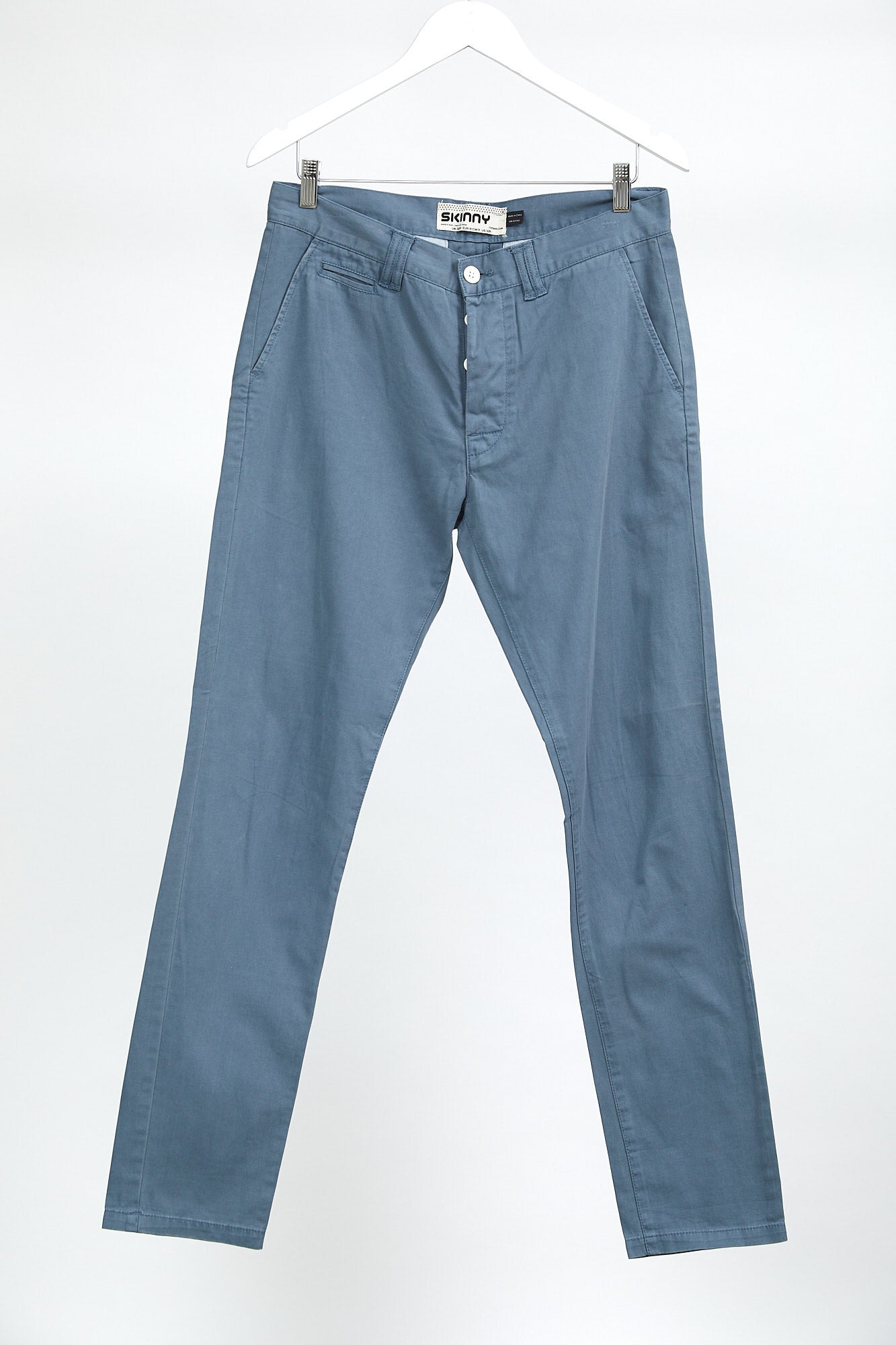 Mens Topman Slim Chinos Blue: Waist 32 Leg 32