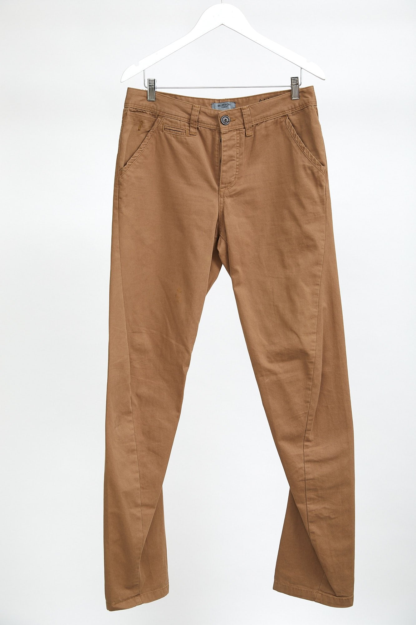Brown Burton Mens Chinos: W32 L34