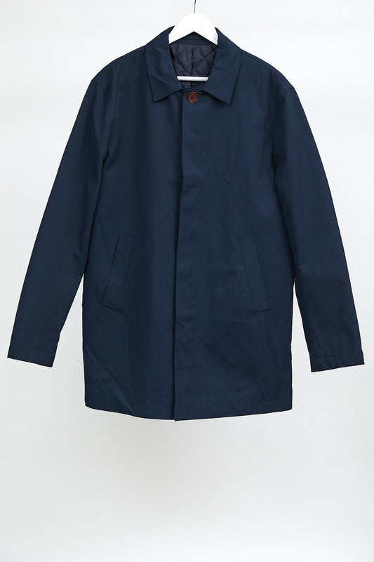 Mens Navy coat: Size Large