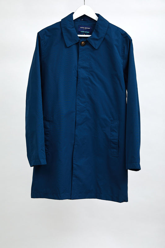 Mens Navy Harry Brown Coat: Size Medium