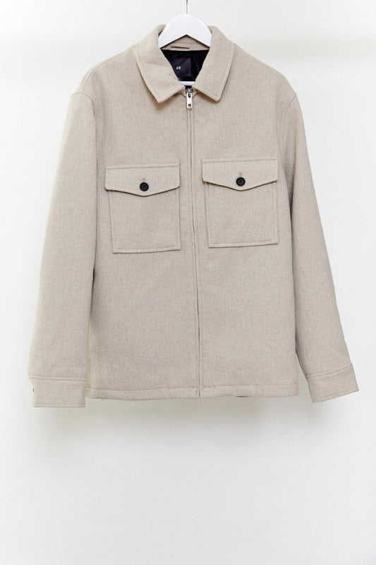 Beige Mens Jacket Large