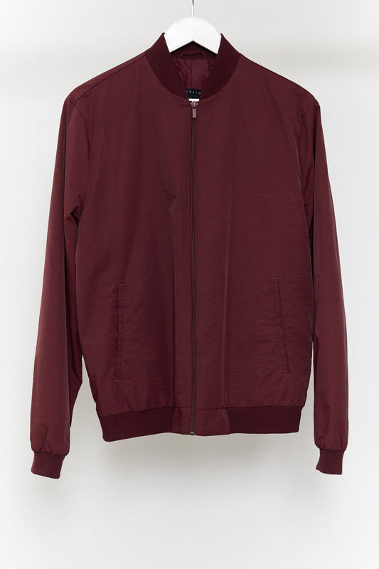 Mens ASOS Burgundy Bomber Jacket size Medium 40" Chest