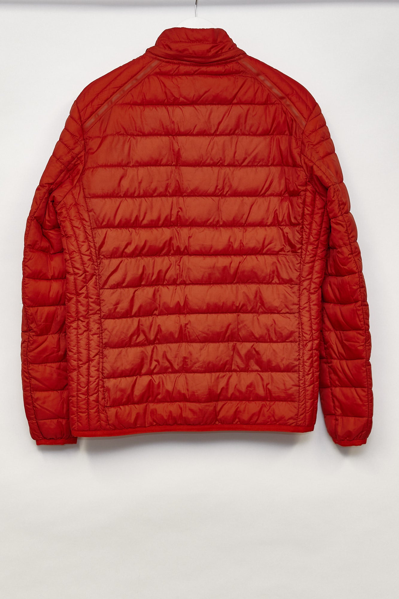 Mens orange puffer coat size large