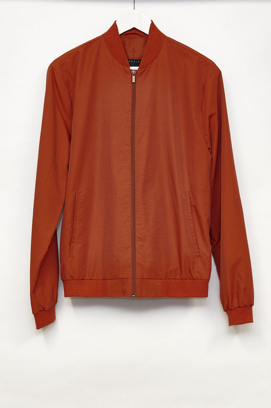 Mens ASOS Design orange bomber jacket size medium
