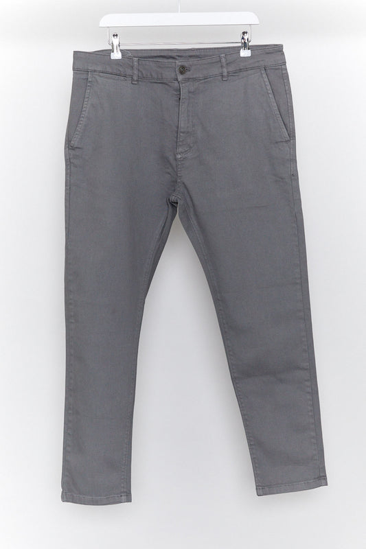 Mens Grey Zara Chino W34 L30