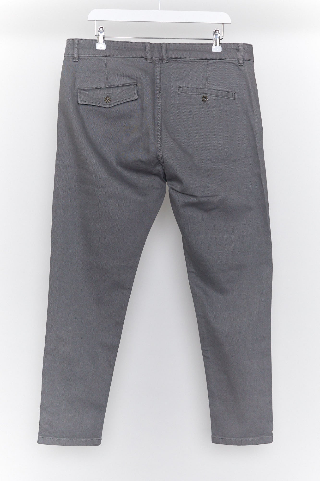 Mens Grey Zara Chino W34 L30
