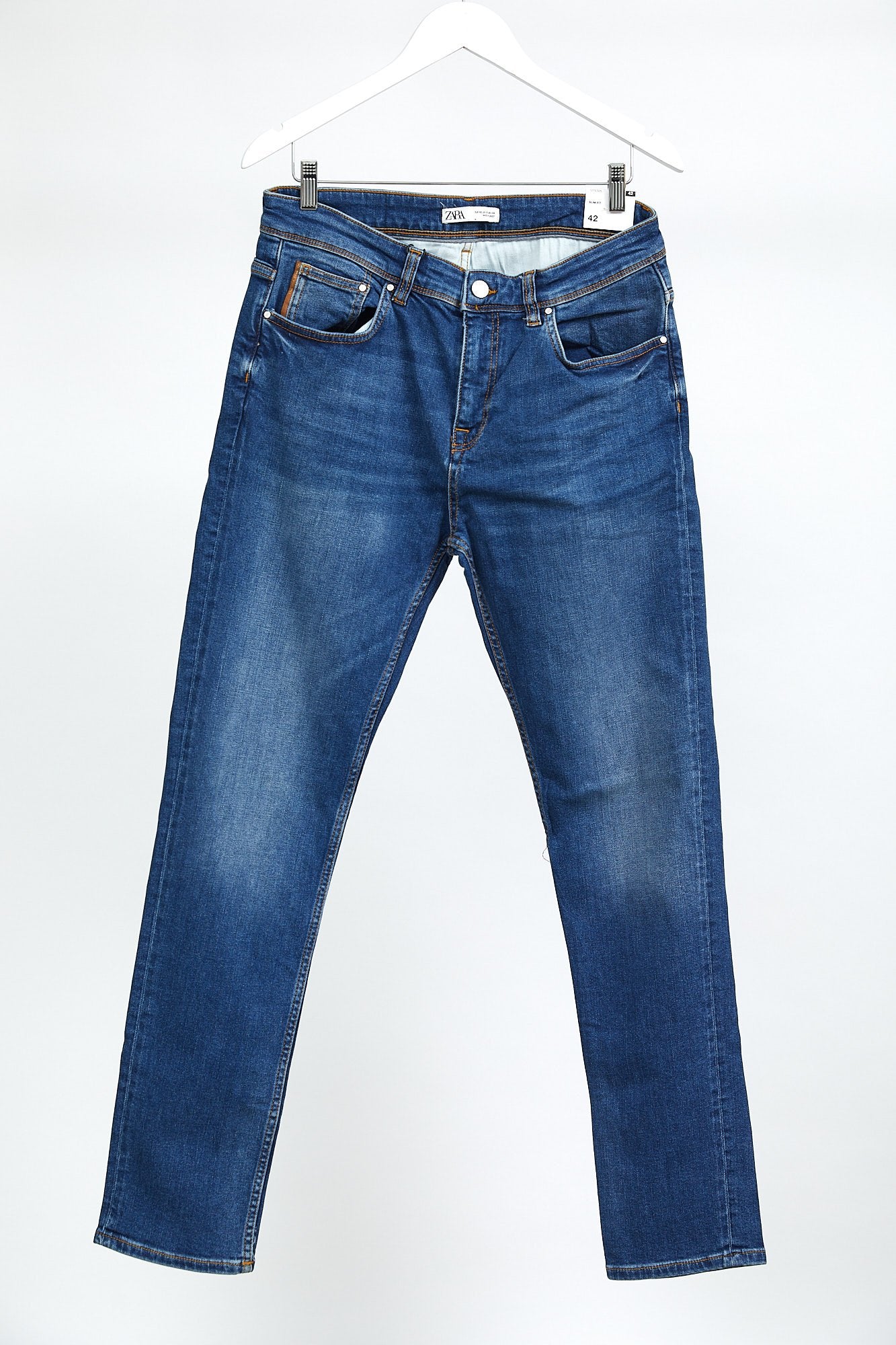 Mens Zara Blue Jeans: W32 L34