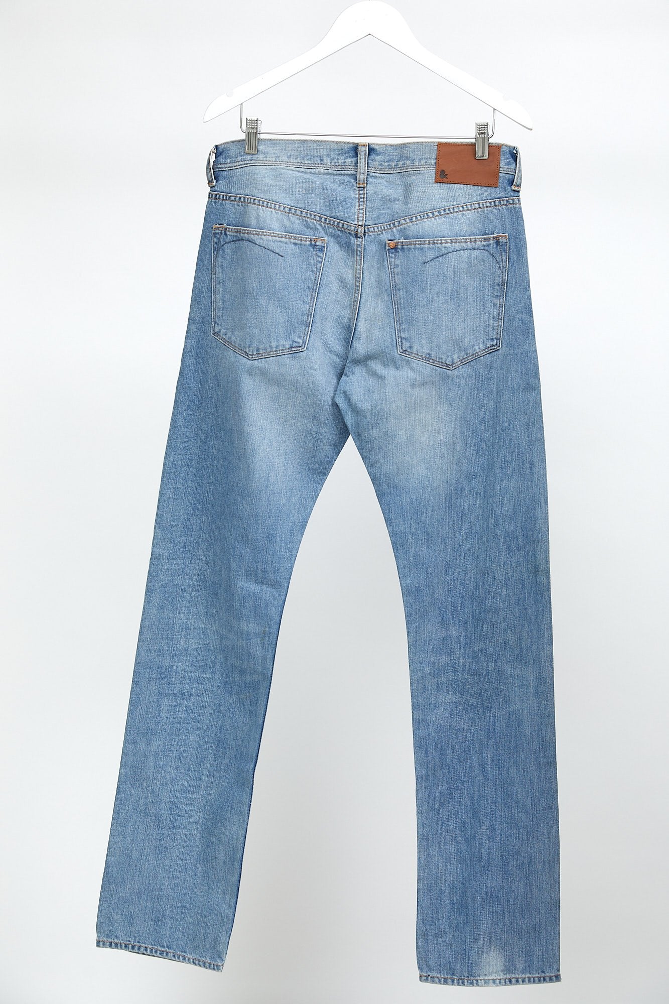 Light Wash Blue H&M Straight Slim Fit Jean: W32 L32