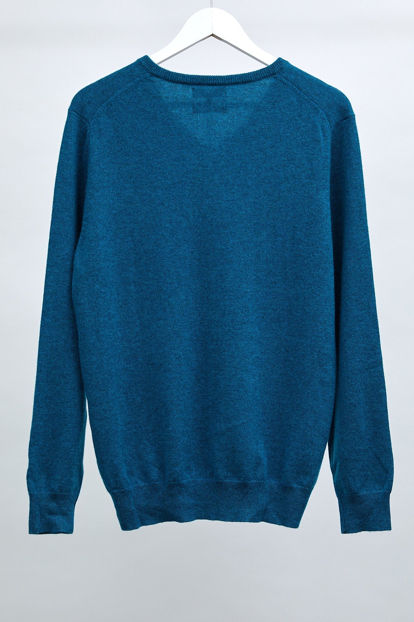 Mens Autograph Teal V Neck Jumper: Size Large
