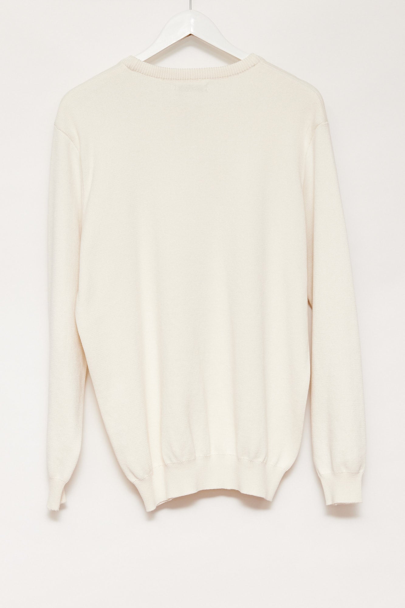 Mens Zara White crew neck jumper size medium